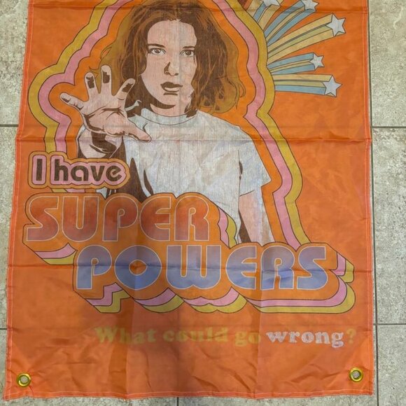 Eleven Stranger Things fabric Flag  / Photo Back drop - Picture 2 of 2